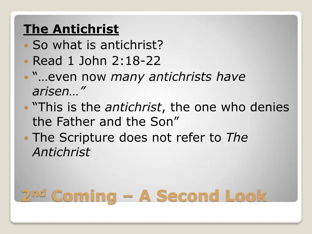 the antichrist so what is antichrist read 1 john