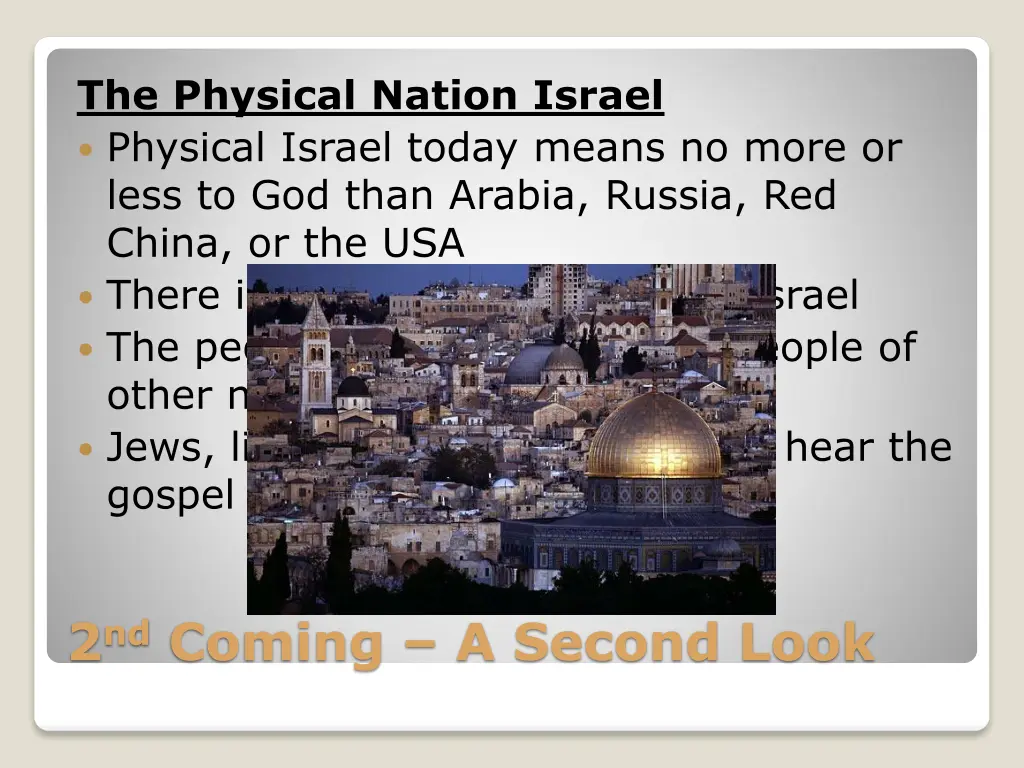 the physical nation israel physical israel today