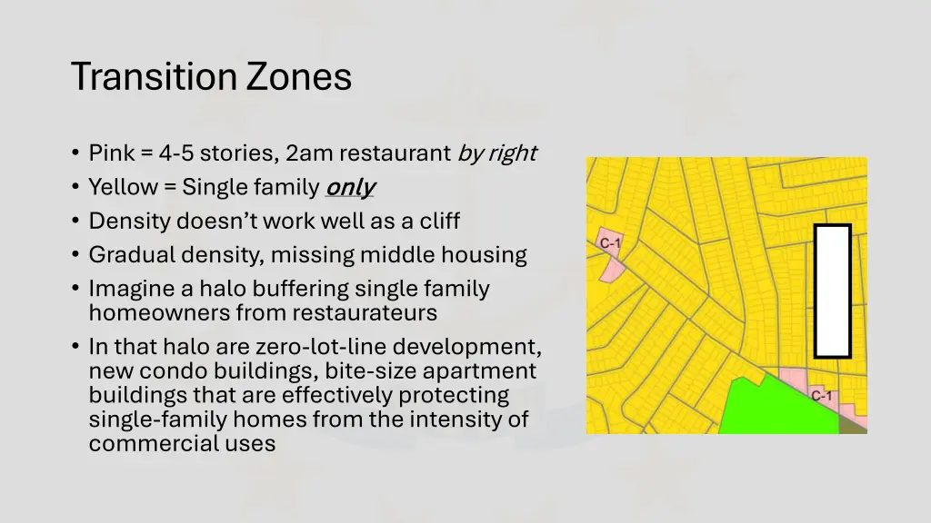transition zones