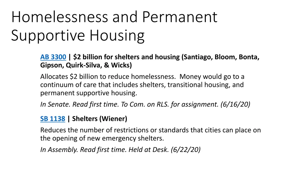 homelessness and permanent supportive housing 2