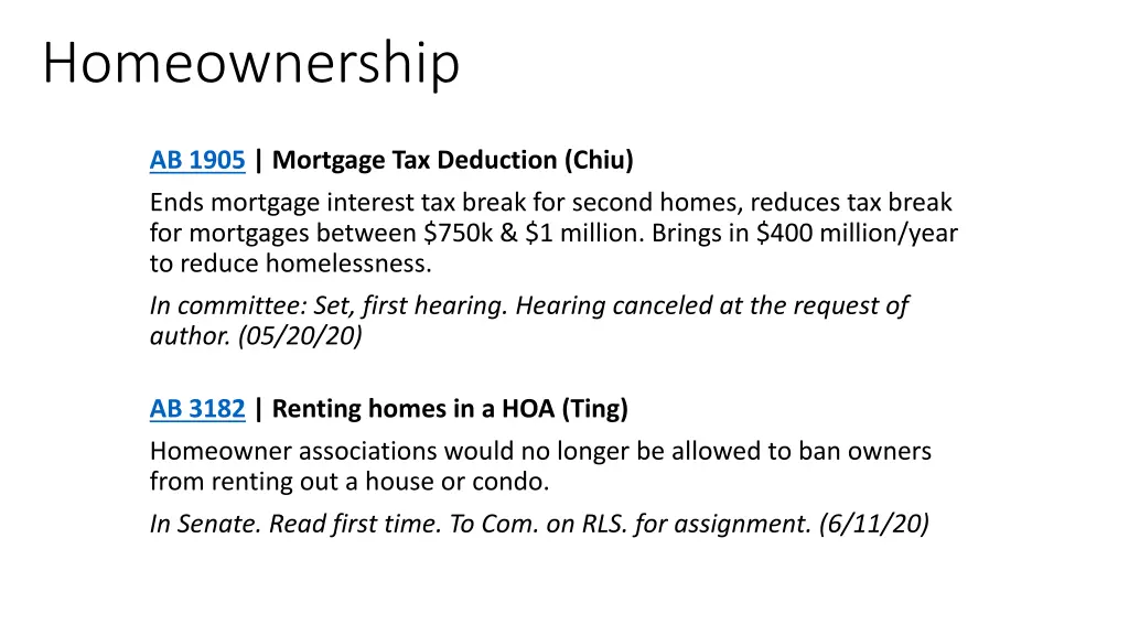 homeownership