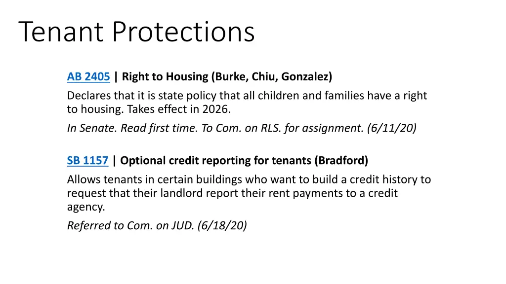 tenant protections