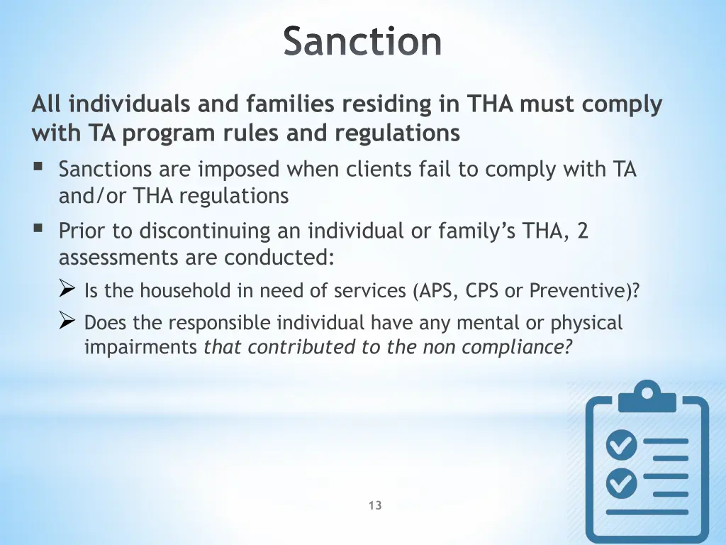 sanction
