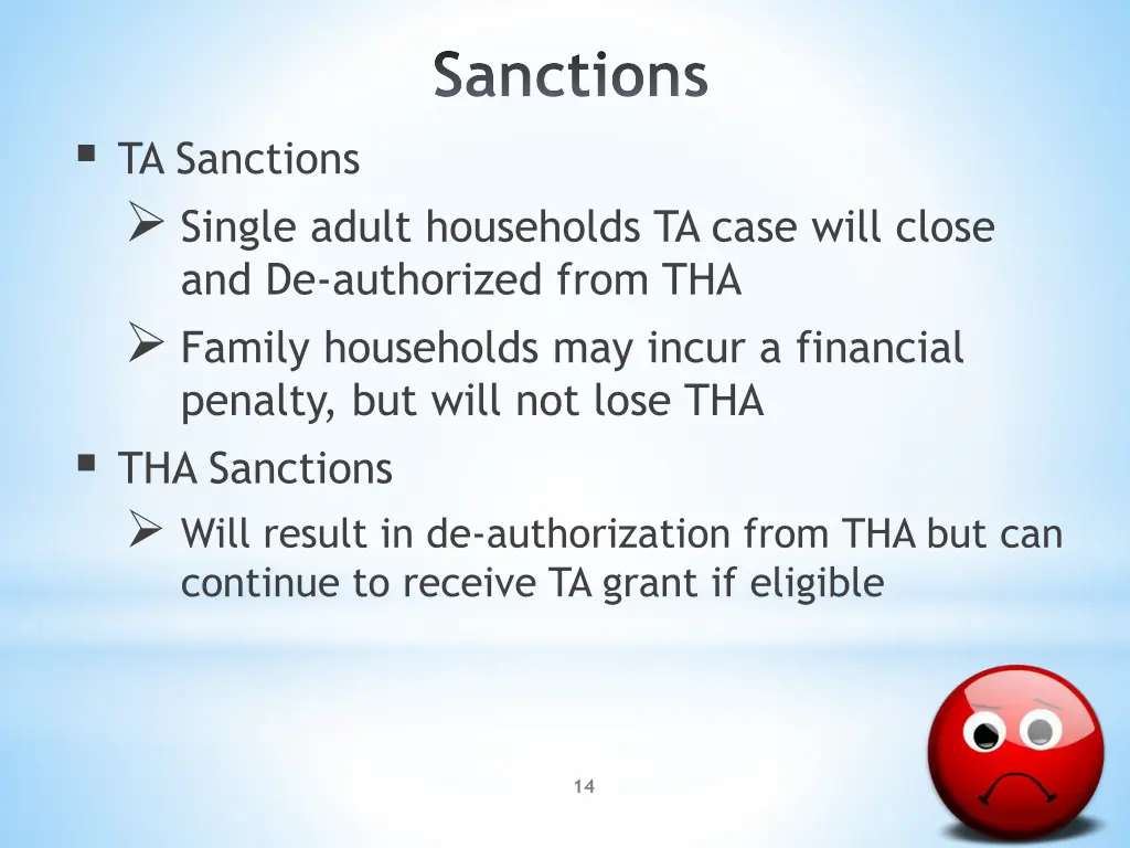 sanctions