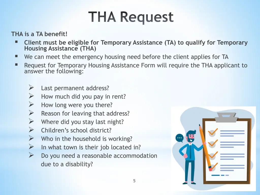 tha request