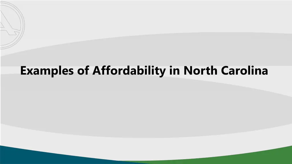 examples of affordability in north carolina