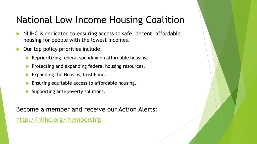national low income housing coalition