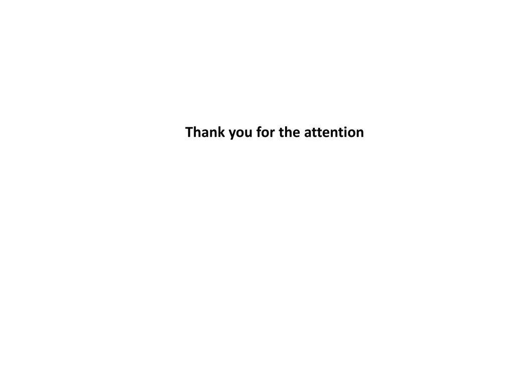 thank you for the attention
