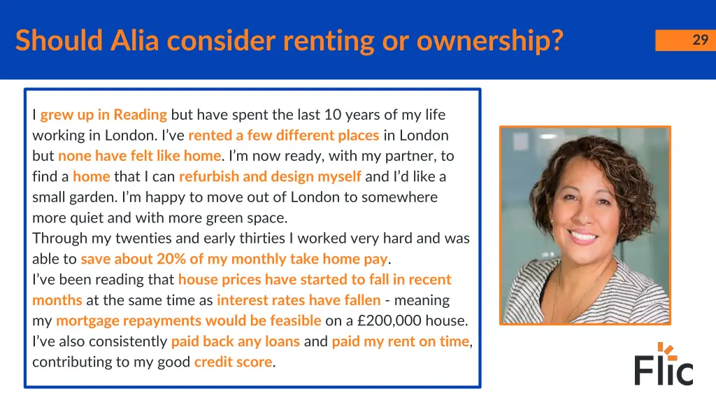 should alia consider renting or ownership 1
