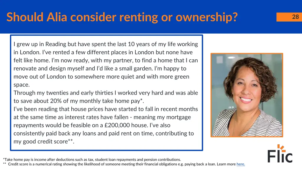 should alia consider renting or ownership