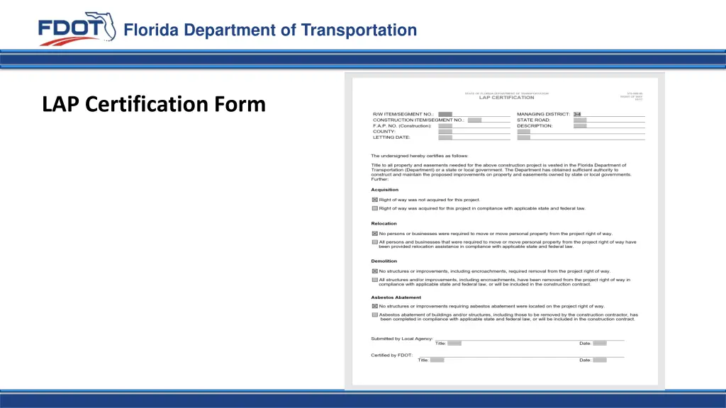 florida department of transportation 16