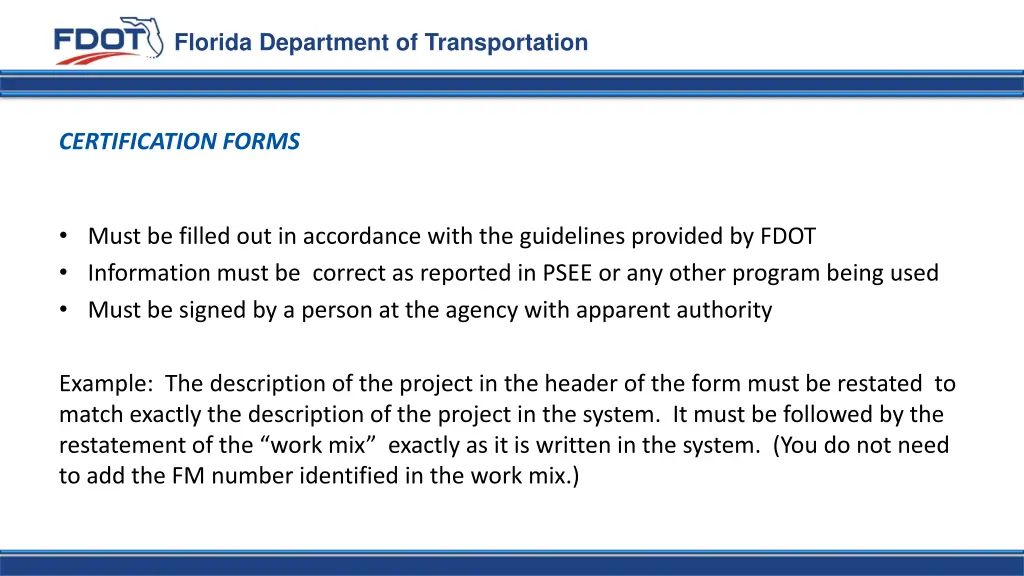 florida department of transportation 18