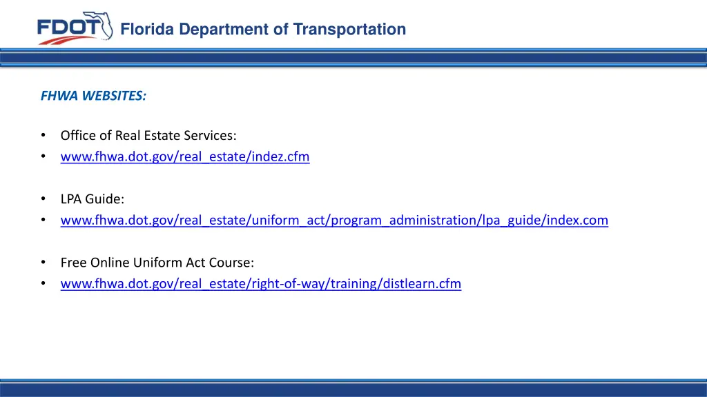 florida department of transportation 23