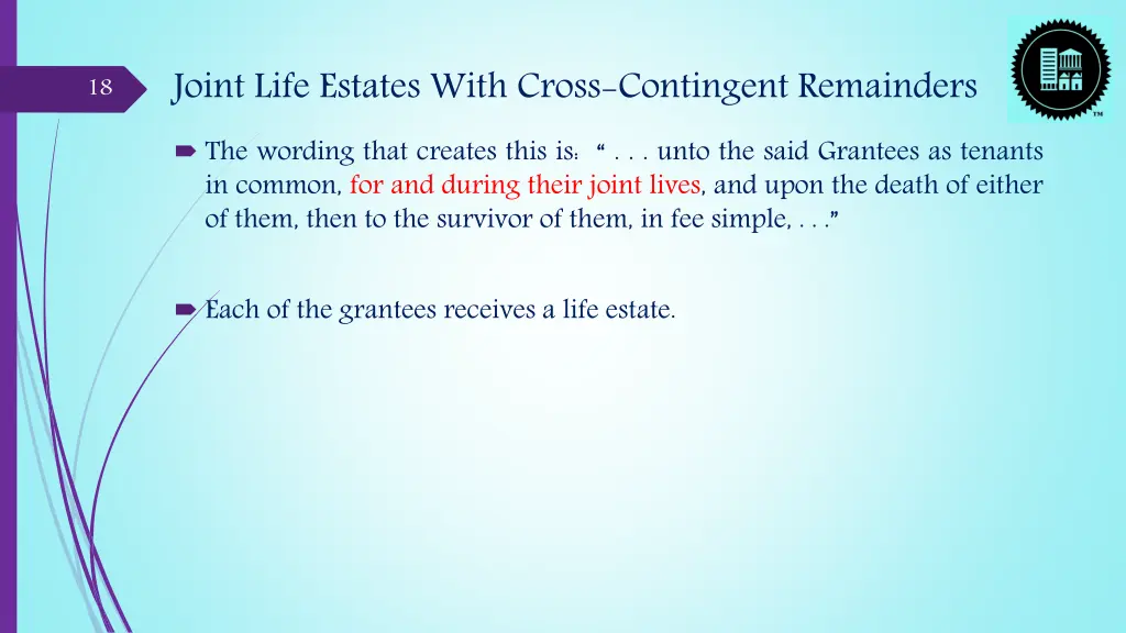 joint life estates with cross contingent 4