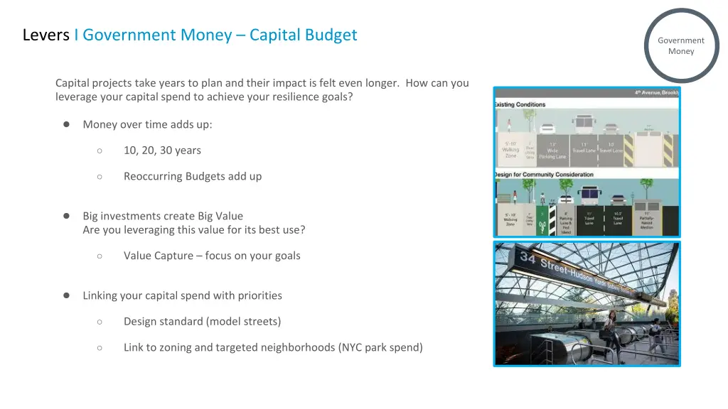 levers i government money capital budget