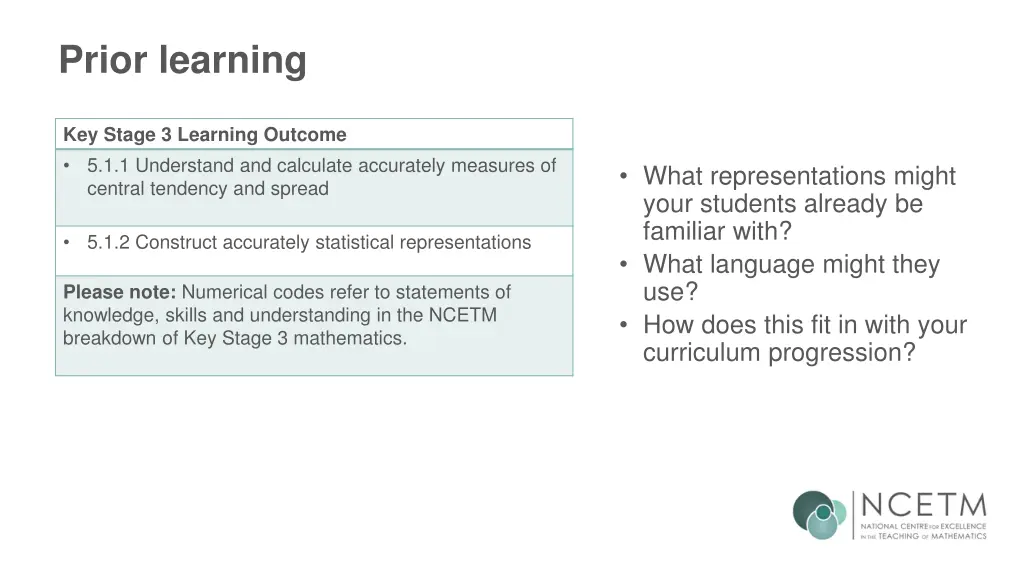 prior learning 1