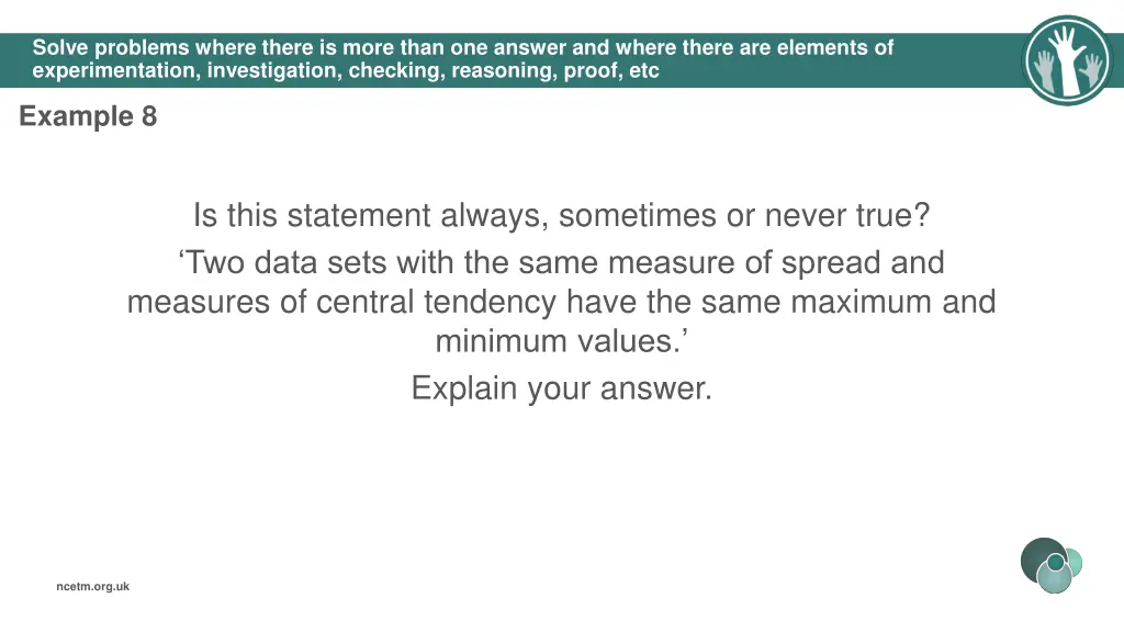 solve problems where there is more than 1