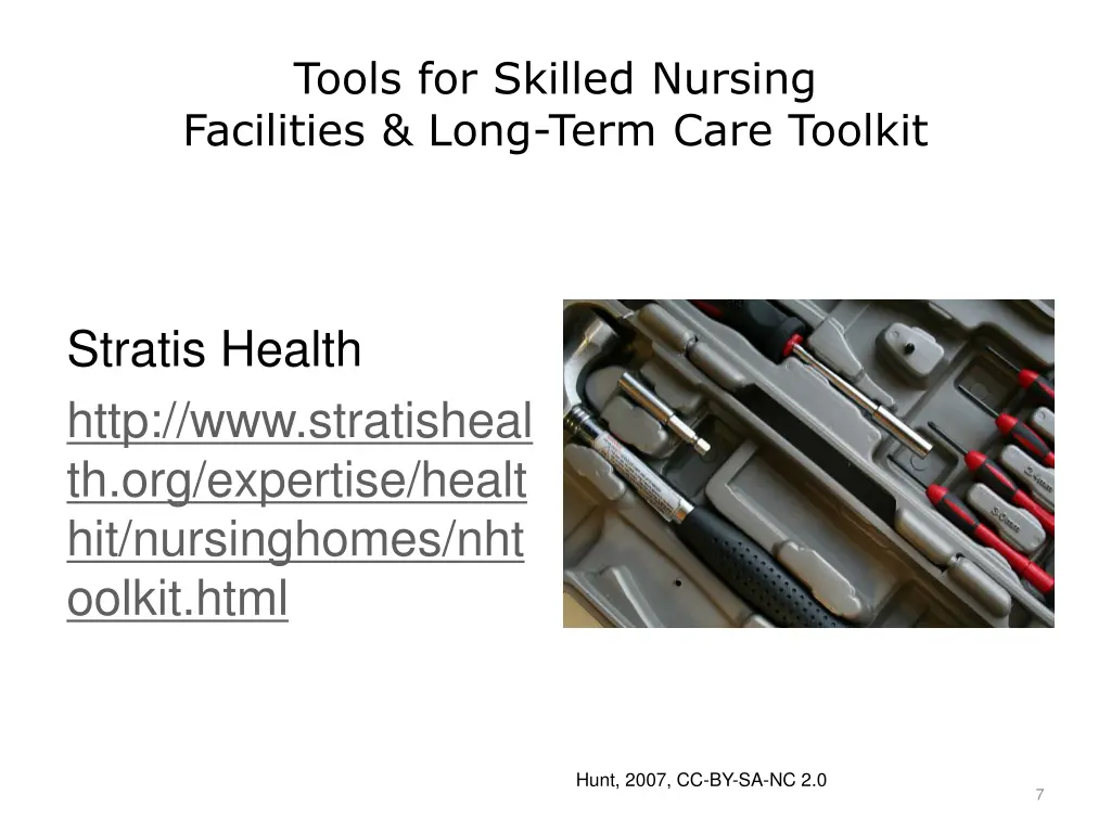 tools for skilled nursing facilities long term