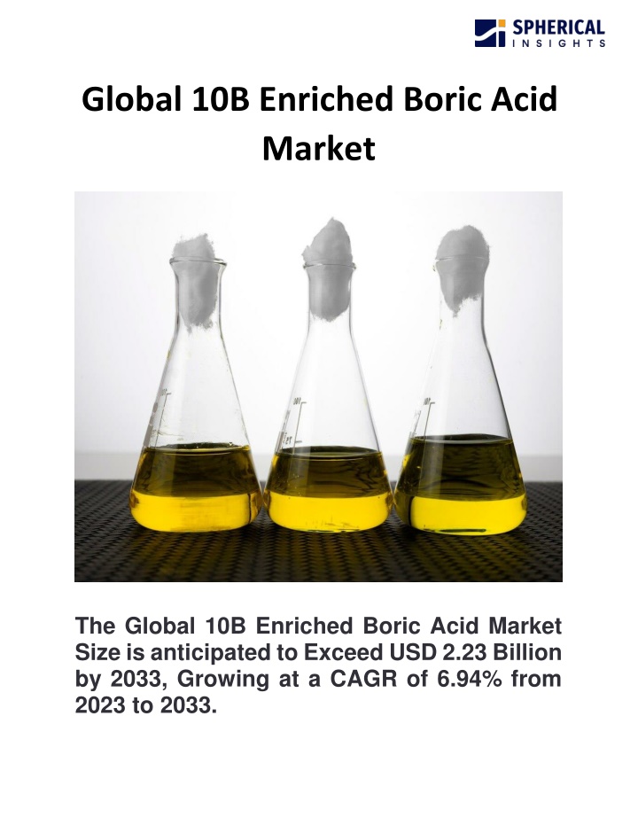 global 10b enriched boric acid market