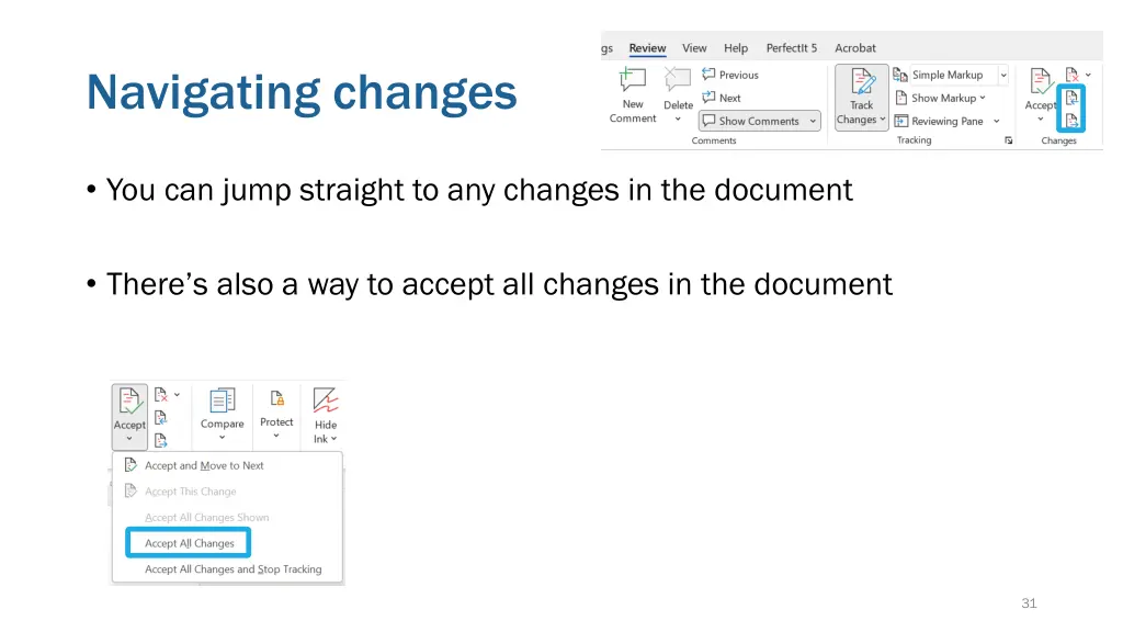 navigating changes