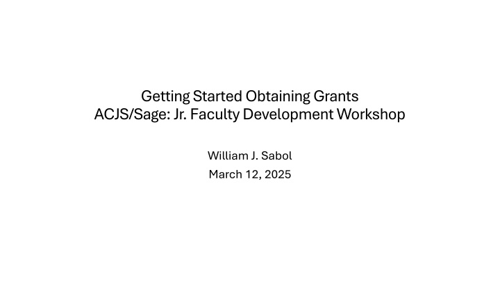 getting started obtaining grants acjs sage