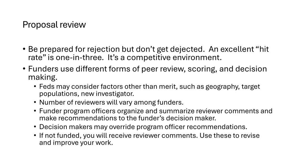 proposal review