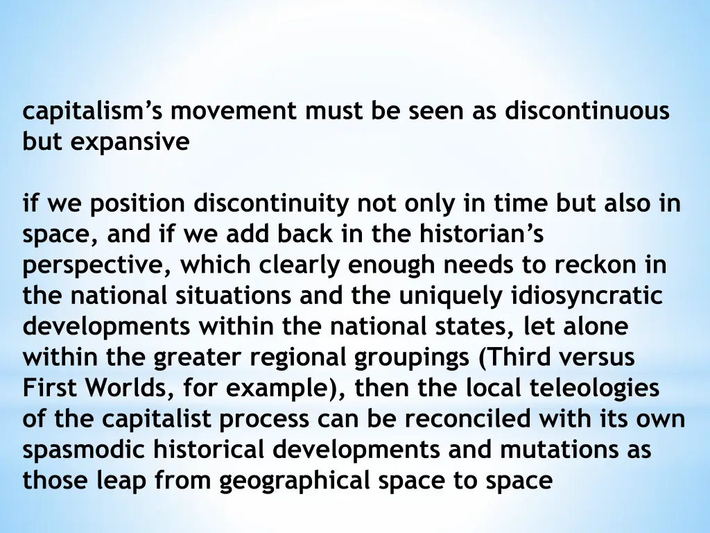 capitalism s movement must be seen