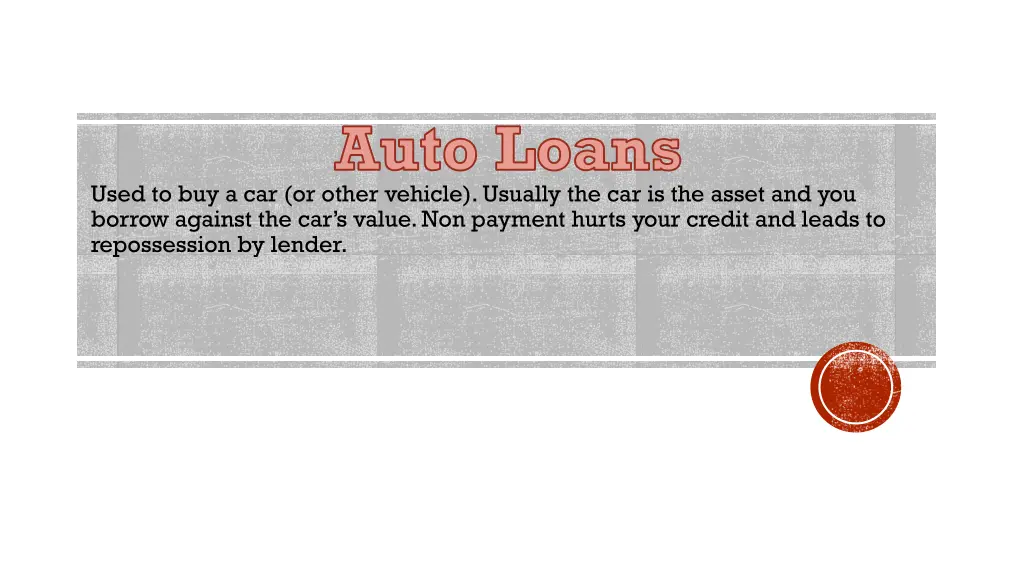 auto loans
