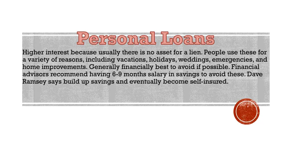 personal loans