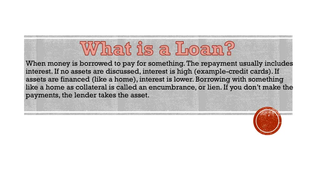 what is a loan