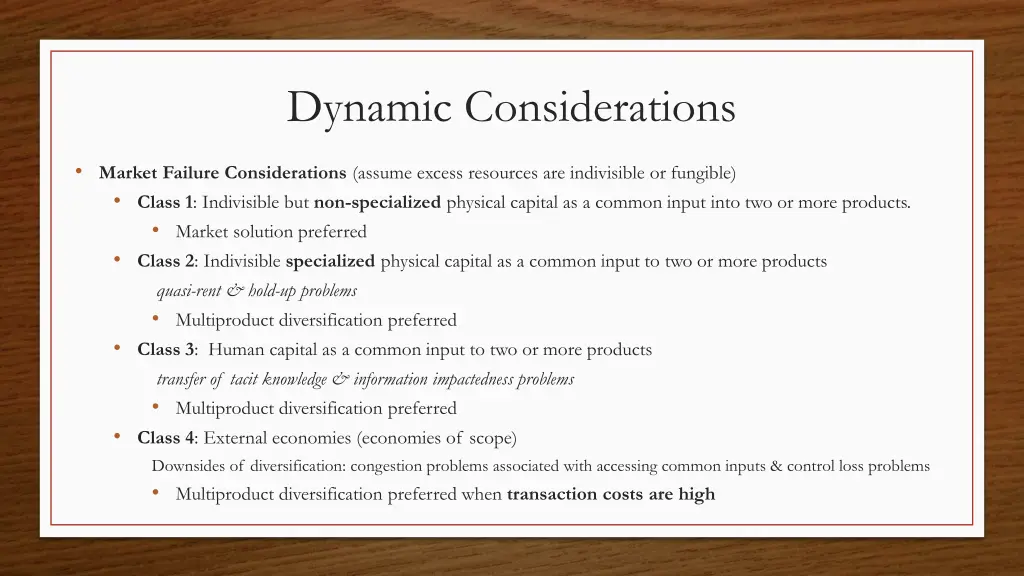dynamic considerations 1