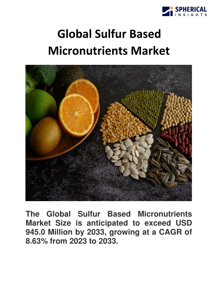 global sulfur based micronutrients market