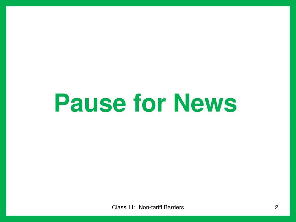 pause for news