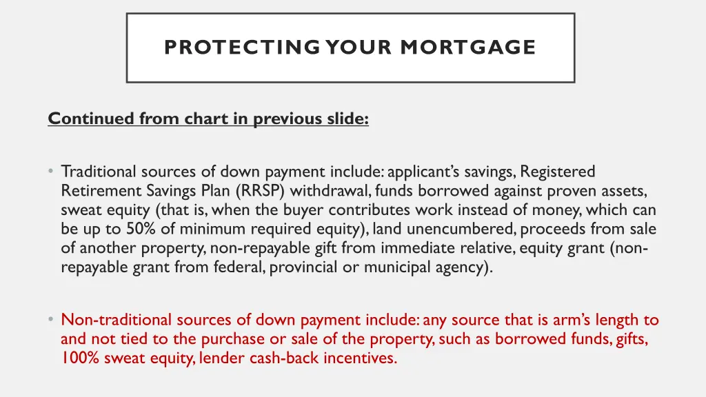 protecting your mortgage 1