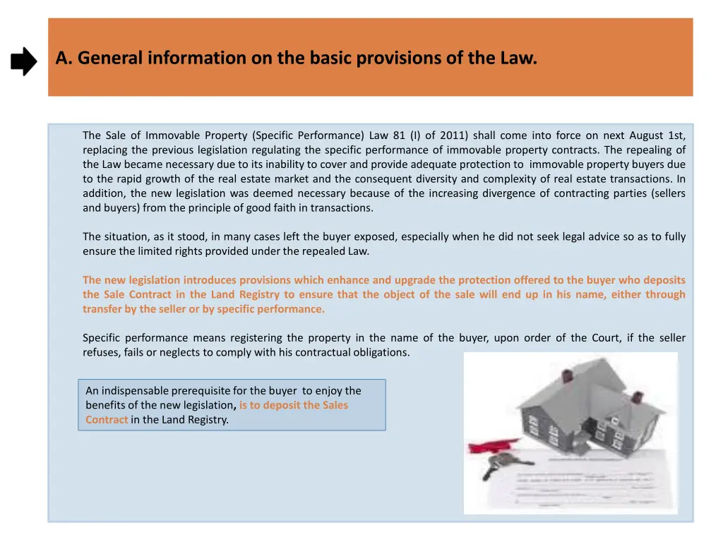 general information on the basic provisions
