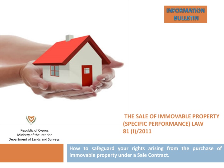the sale of immovable property specific