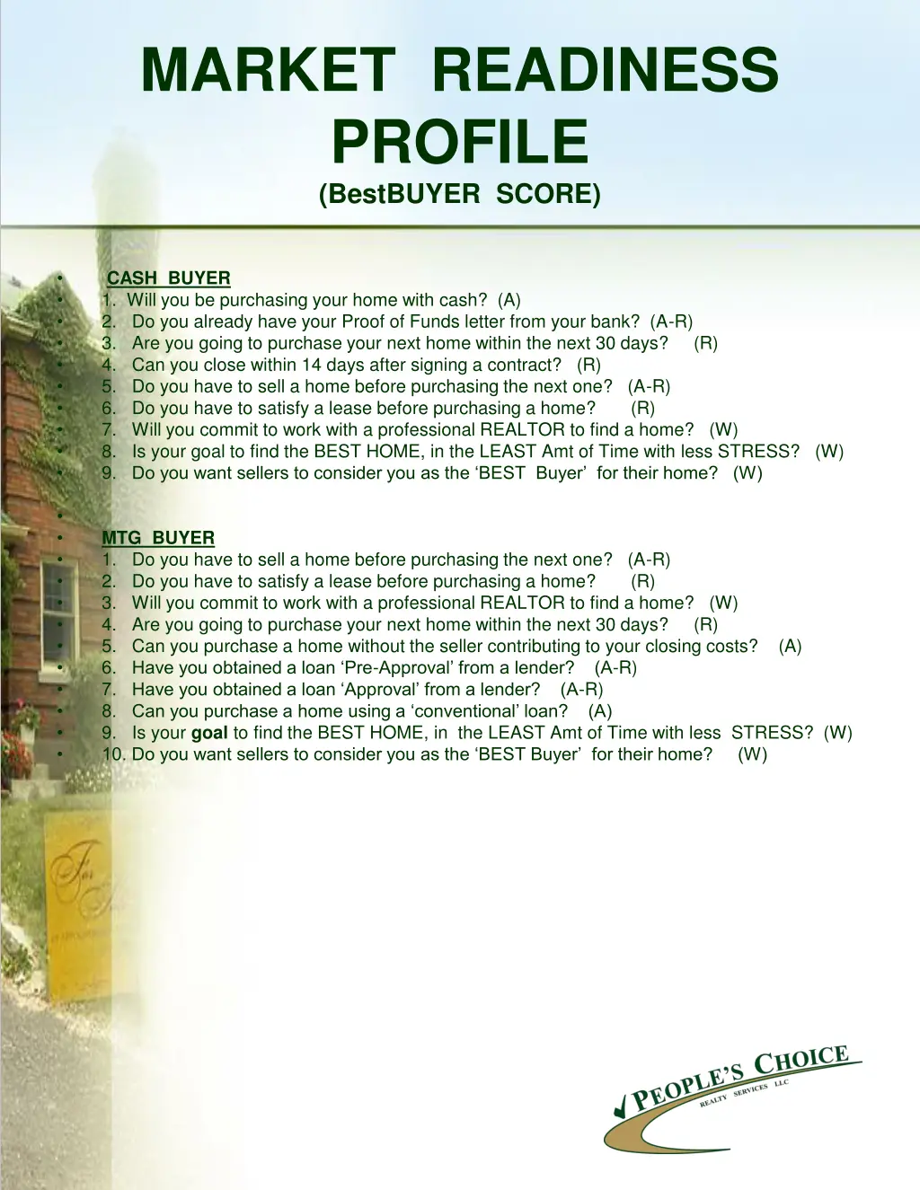 market readiness profile bestbuyer score