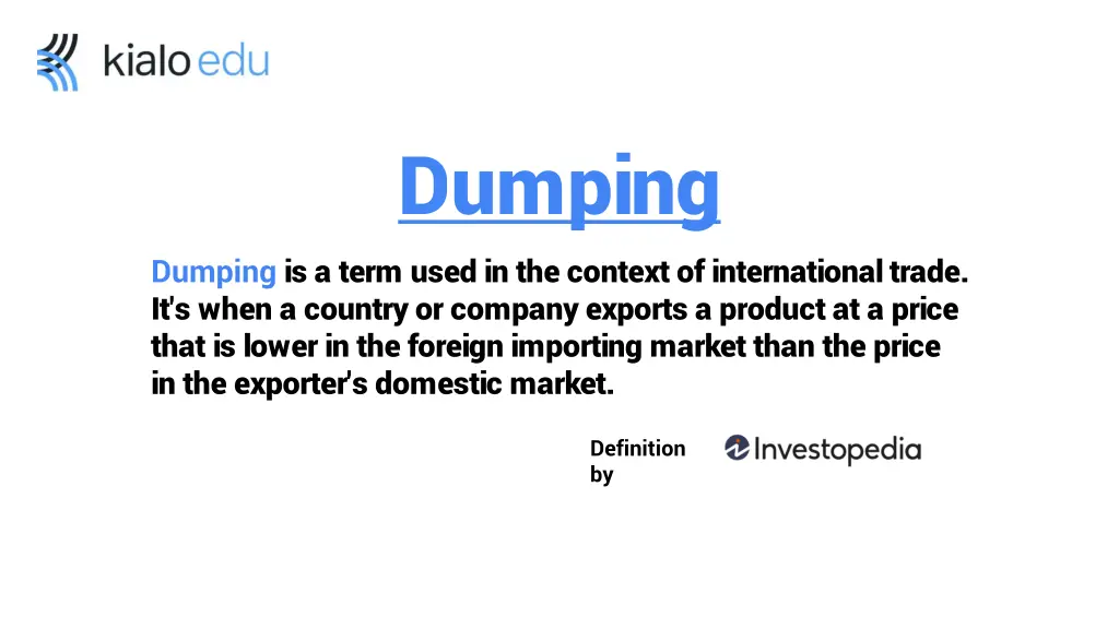 dumping