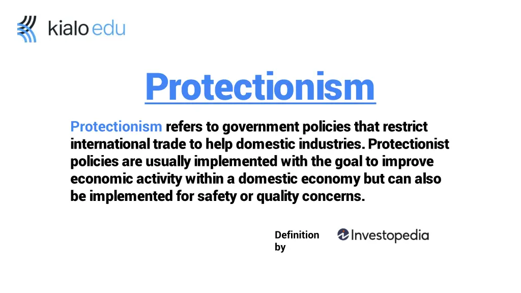 protectionism protectionism refers to government