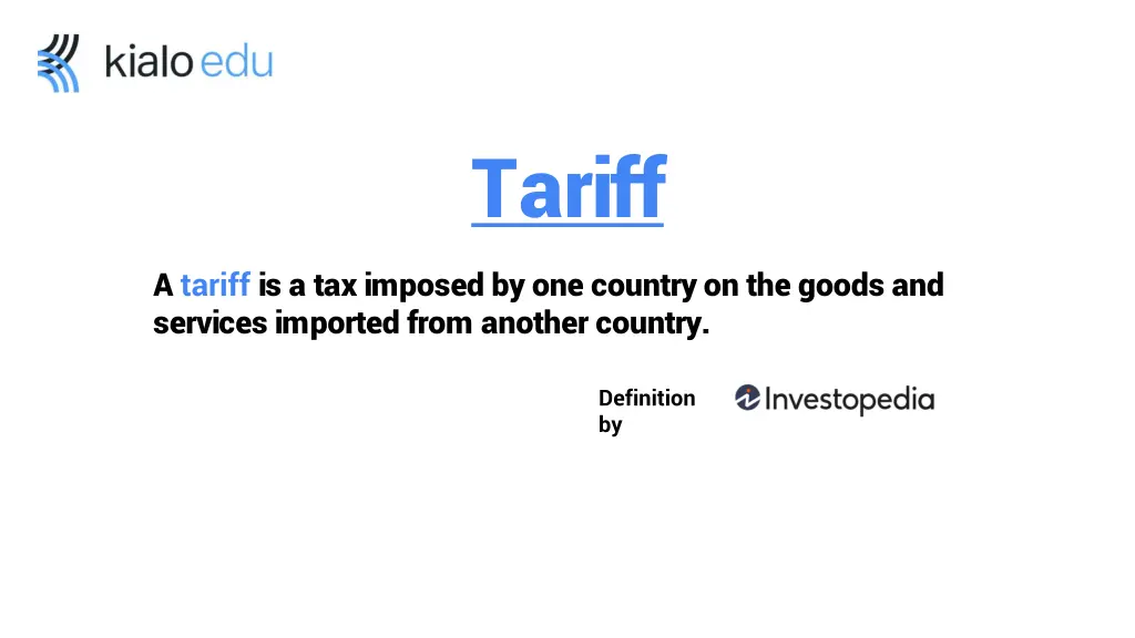 tariff