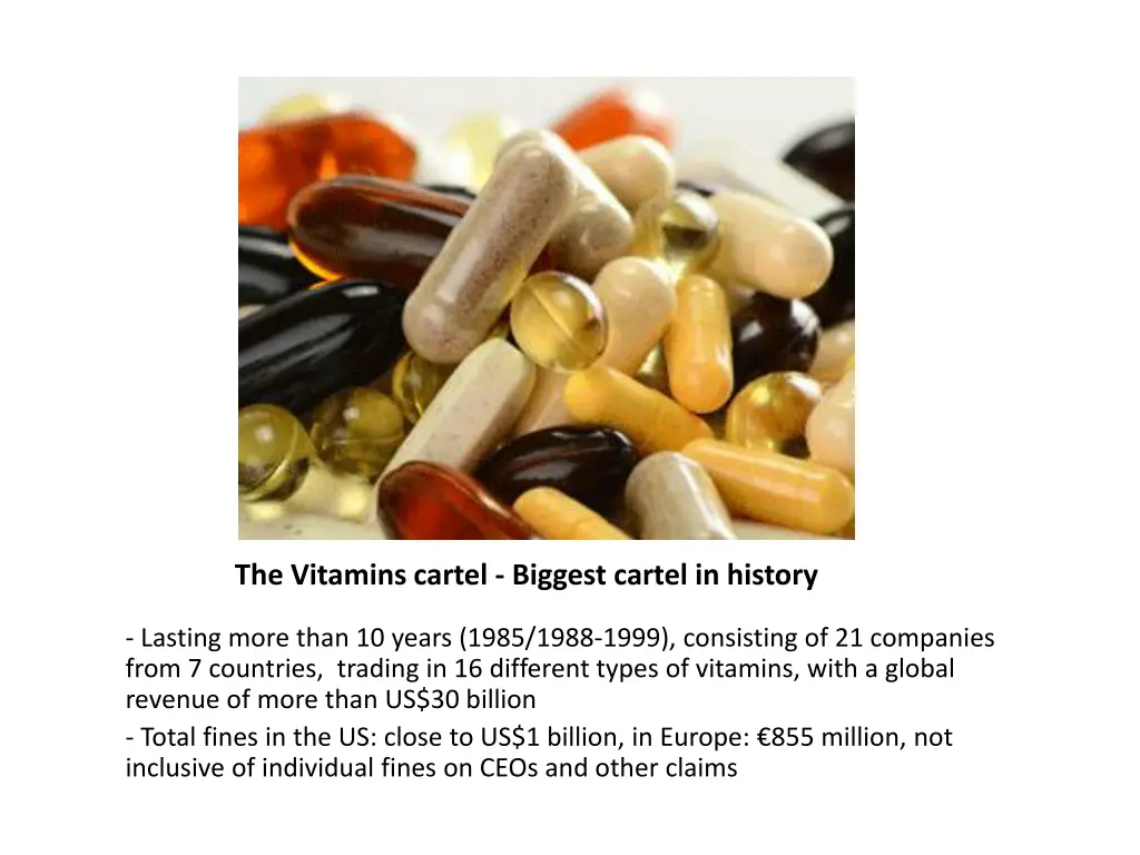the vitamins cartel biggest cartel in history