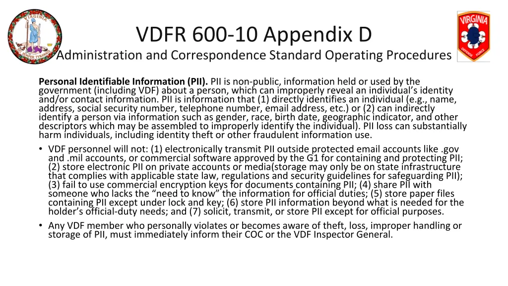 vdfr 600 10 appendix d administration 12