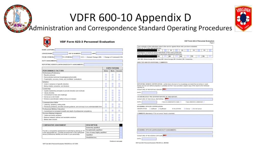 vdfr 600 10 appendix d administration 18