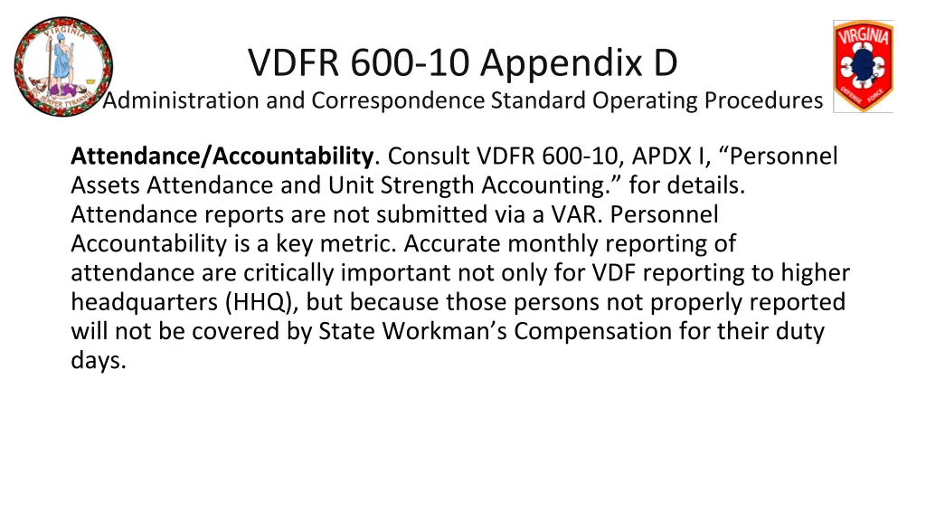 vdfr 600 10 appendix d administration 4