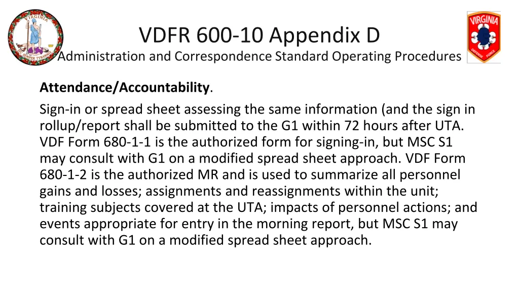 vdfr 600 10 appendix d administration 5