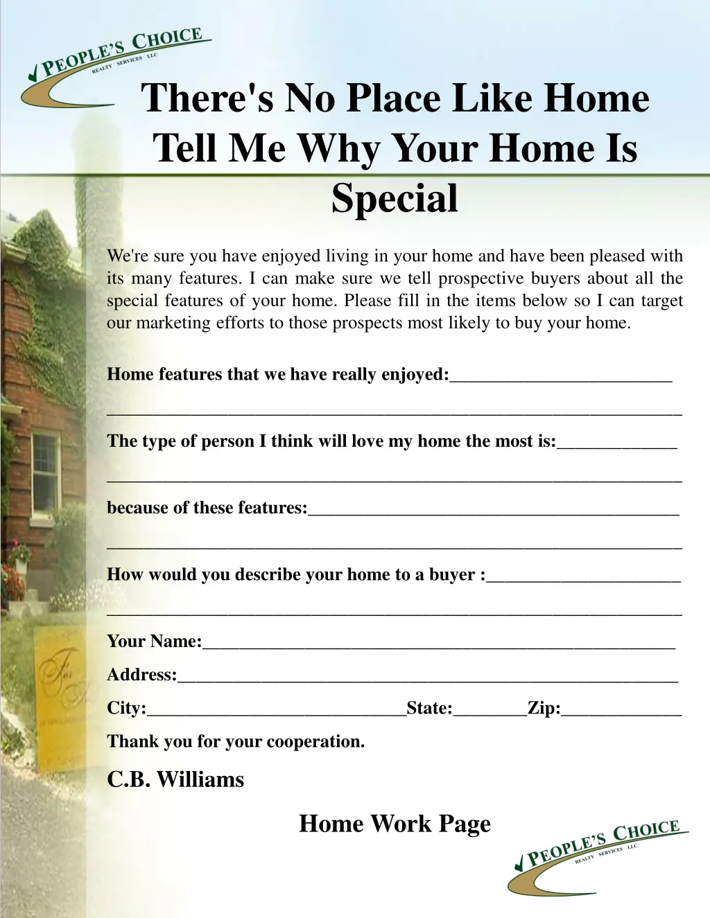 there s no place like home tell me why your home