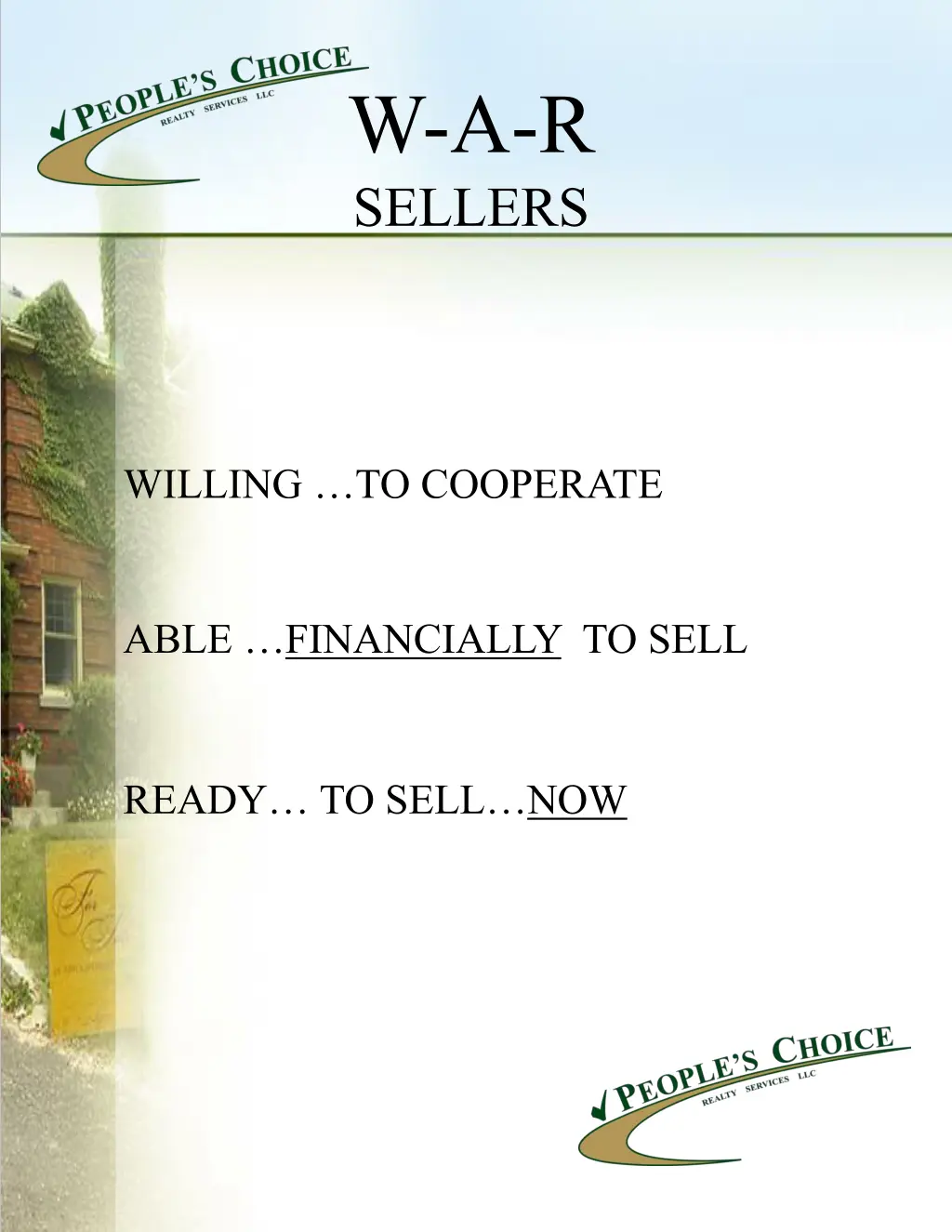 w a r sellers