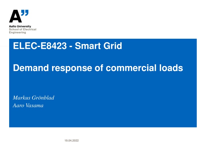 elec e8423 smart grid