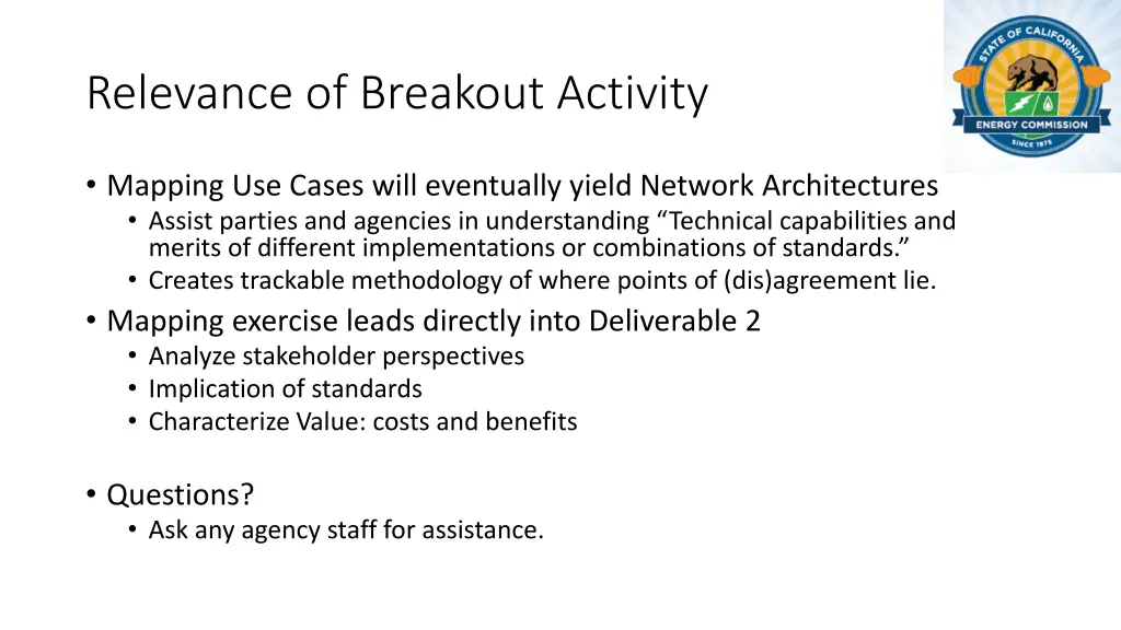 relevance of breakout activity
