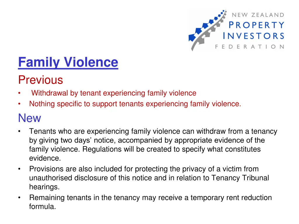 family violence previous withdrawal by tenant